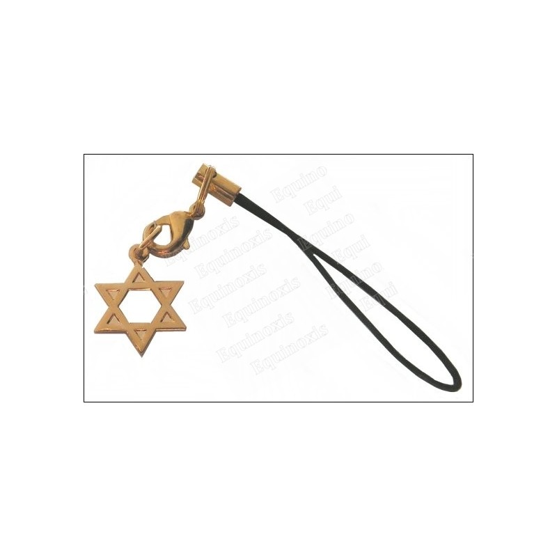 Bijou de mobile judaïque – Etoile de David – Or vif