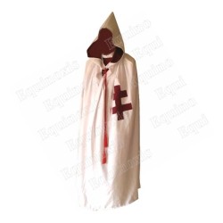 Manteau templier – Knights Templar (KT) – Précepteur – Manteau blanc avec croix patriarcale du Temple