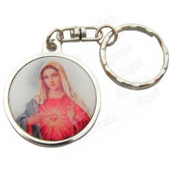 Porte-clefs chrétien – Sacré Coeur de Marie