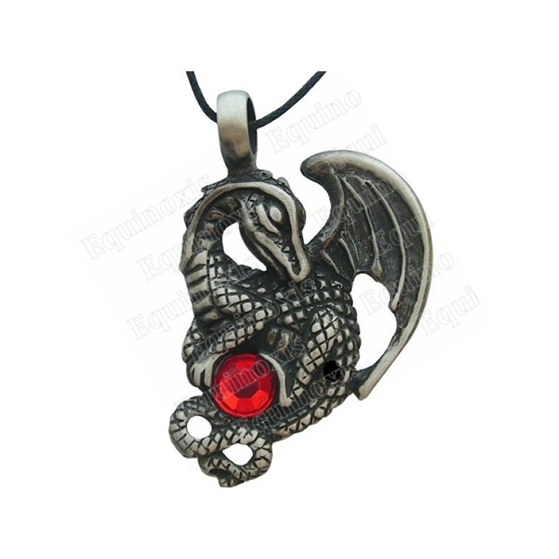 Pendentif dragon – Bébé dragon avec pierre