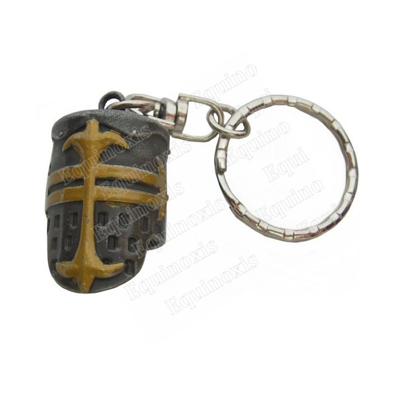 Porte-clefs médiéval – Casque croisé
