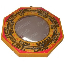 Miroir Feng-Shui – Miroir bois convexe – 125 mm