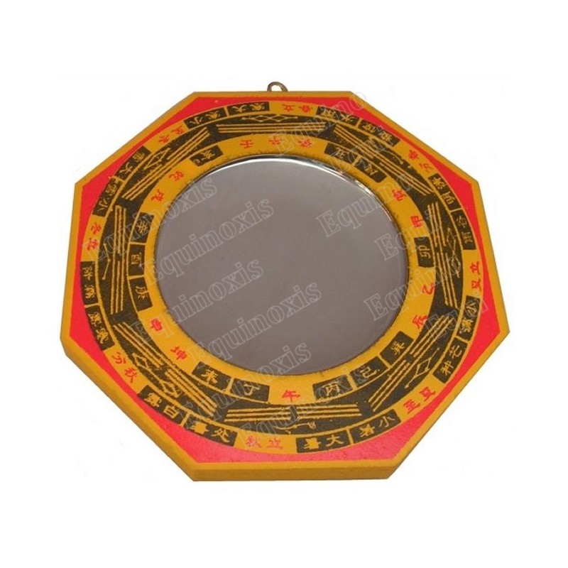 Miroir Feng-Shui – Miroir bois concave – 125 mm
