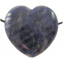 Pendentif pierre – Coeur – Sodalite