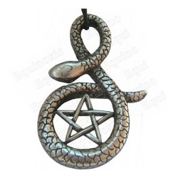 Pendentif symbolique – Pentagramme dans serpent