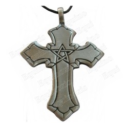 Pendentif croix – Croix avec pentagramme