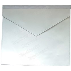 Tablier maçonnique en simili-cuir – Apprenti / Compagnon GLNF – 31,5 cm x 36 cm