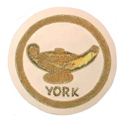 Badge / Macaron GLNF – Grande tenue nationale – Précepteur York – Brodé main