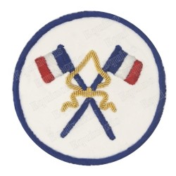 Badge / Macaron GLNF – Petite tenue nationale – Passé Grand Porte-Etendard – Brodé main