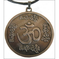 Pendentif Feng-Shui – Om Mani Padme Hung – Bronze antique
