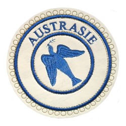 Badge / Macaron GLNF – Petite tenue provinciale – Grand Expert – Austrasie – Brodé machine