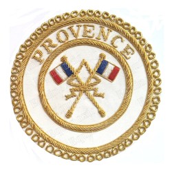 Badge / Macaron GLNF – Grande tenue provinciale – Passé Grand Porte-Etendard – Provence – Brodé main