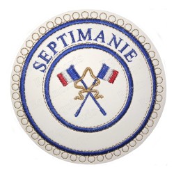 Badge / Macaron GLNF – Petite tenue provinciale – Passé Grand Porte-Etendard – Septimanie – Brodé machine