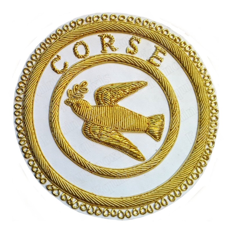 Badge / Macaron GLNF – Grande tenue provinciale – Grand Expert - Corse – Brodé main