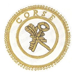 Badge / Macaron GLNF – Grande tenue provinciale – Grand Archiviste – Corse – Brodé main