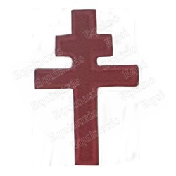 Croix patriarcale à coudre - 4 cm