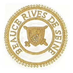 Badge / Macaron GLNF – Grande tenue provinciale – Grand Poursuivant – Beauce - Rives de Seine – Brodé main