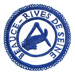 Badge / Macaron GLNF – Petite tenue provinciale – Grand Intendant – Beauce - Rives de Seine – Brodé main