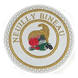 Badge / Macaron GLNF – Grande tenue provinciale – Grand Intendant – Neuilly Bineau – Brodé machine