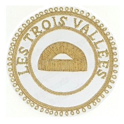 Badge / Macaron GLNF – Grande tenue provinciale – Grand Surintendant – Les Trois Vallées – Brodé main